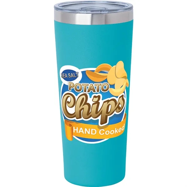 3.44" x 7.75" x 3.38" Biere double-wall stainless steel tumbler with... from ASI 67866 Logomark/Valumark