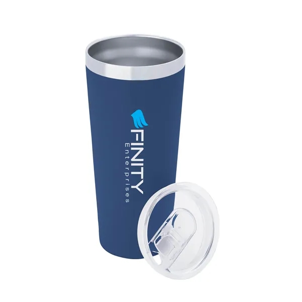 3.44" x 7.75" x 3.38" Biere double-wall stainless steel tumbler with... from ASI 67866 Logomark/Valumark