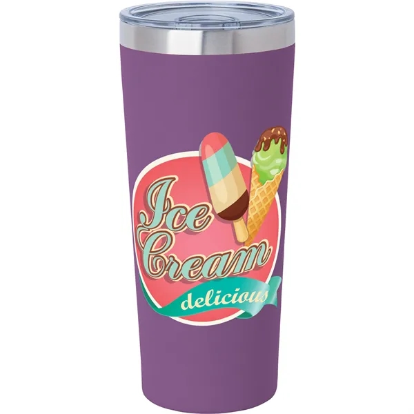 3.44" x 7.75" x 3.38" Biere double-wall stainless steel tumbler with... from ASI 67866 Logomark/Valumark