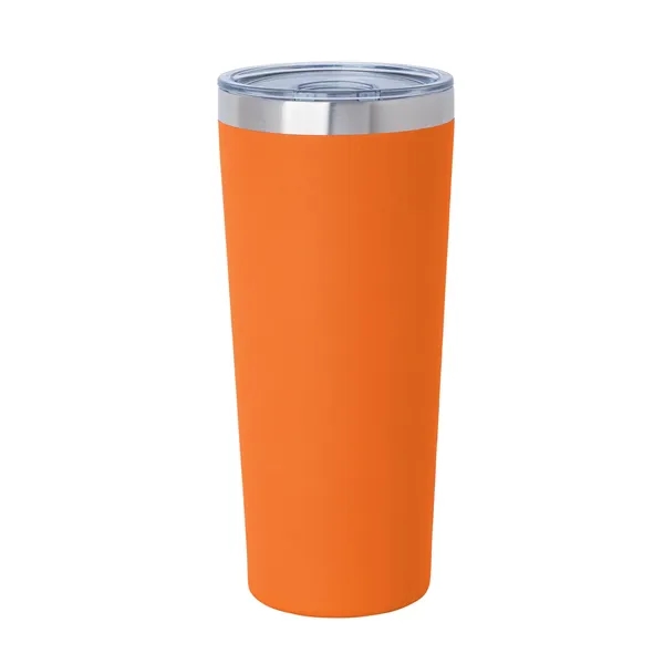 3.44" x 7.75" x 3.38" Biere double-wall stainless steel tumbler with... from ASI 67866 Logomark/Valumark