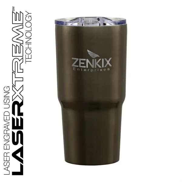 3.62" x 7.06" x 3.62" Reva 20-ounce stainless steel and acrylonitrile... from ASI 67866 Logomark/Valumark