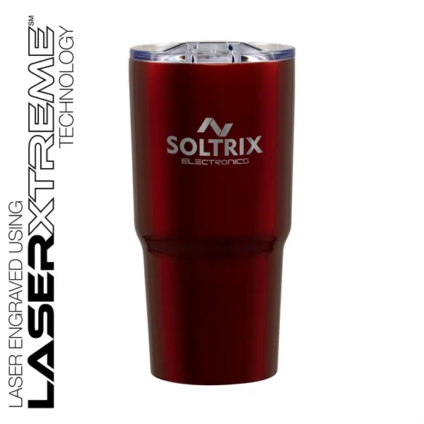 3.62" x 7.06" x 3.62" Reva 20-ounce stainless steel and acrylonitrile... from ASI 67866 Logomark/Valumark