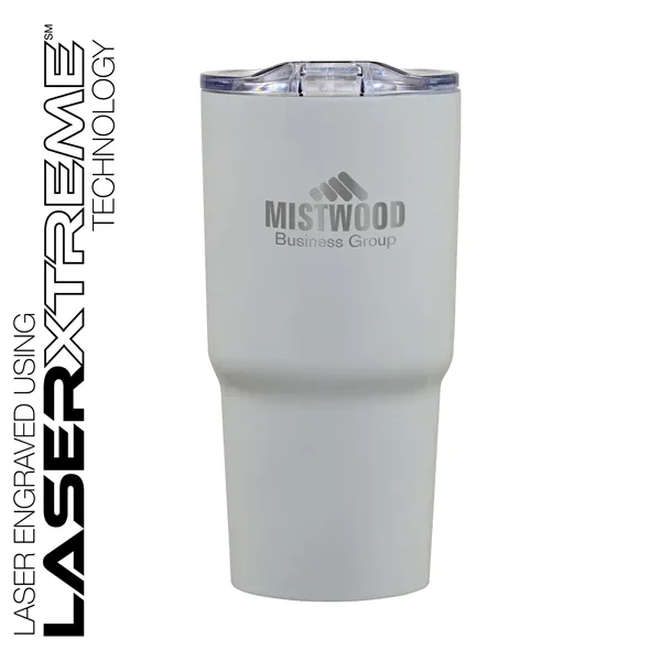 3.62" x 7.06" x 3.62" Reva 20-ounce stainless steel and acrylonitrile... from ASI 67866 Logomark/Valumark