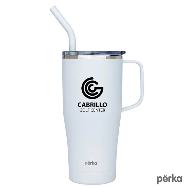 Perka® Clayton 20 oz. Double Wall, Stainless Steel Travel...... from ASI 67866 Logomark/Valumark