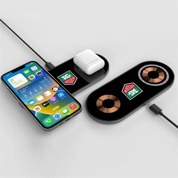 Glass Top Dual Wireless Charging Pad... from ASI 68507 The Magnet Group