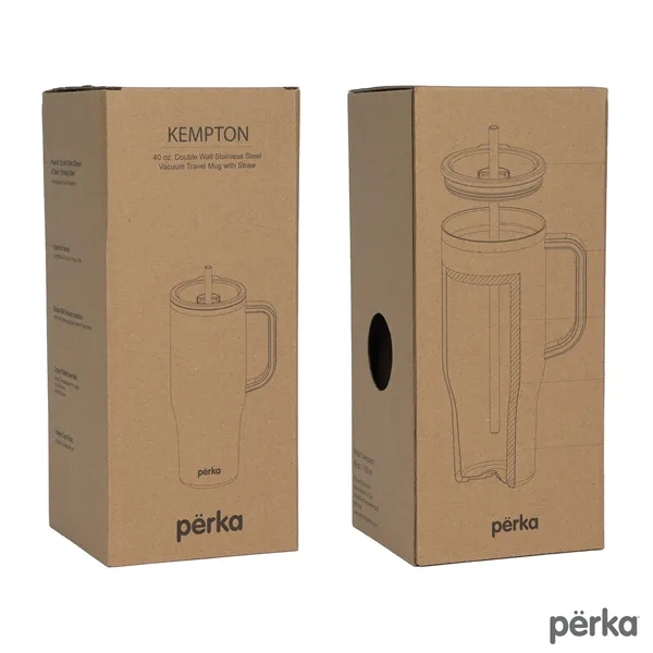 Perka® Kempton 40 oz. Double Wall, Stainless Steel Travel...... from ASI 67866 Logomark/Valumark