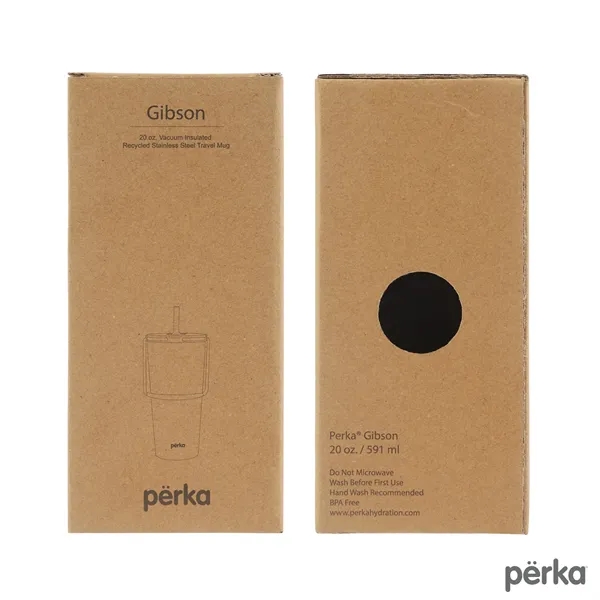 Perka® Gibson 20 oz. Double Wall Recycled Stainless Steel...... from ASI 67866 Logomark/Valumark