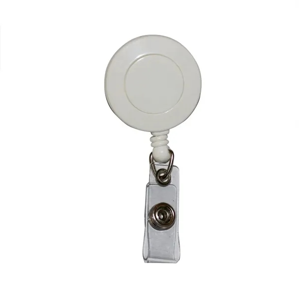 Badge holder with 30" retractable nylon cord and alligator clip on... from ASI 68507 The Magnet Group / Perfect Line