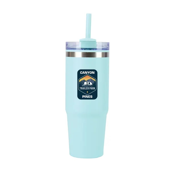 Yesler 30 oz. Double Wall Steel/PP Liner Travel Tumbler... from ASI 67866 Logomark/Valumark