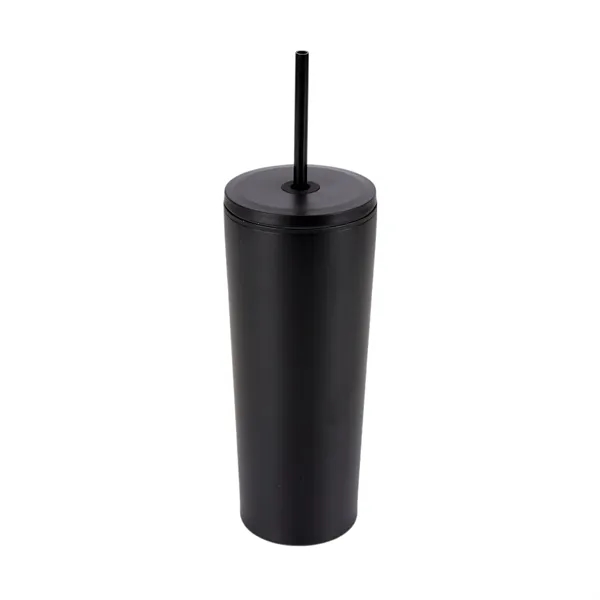 Bayard 24 oz. Double Wall Steel/PP Liner Straw Tumbler... from ASI 67866 Logomark/Valumark