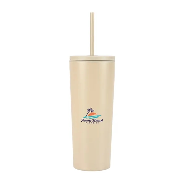 Bayard 24 oz. Double Wall Steel/PP Liner Straw Tumbler... from ASI 67866 Logomark/Valumark