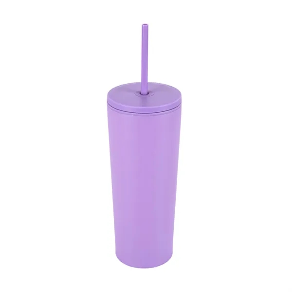 Bayard 24 oz. Double Wall Steel/PP Liner Straw Tumbler... from ASI 67866 Logomark/Valumark