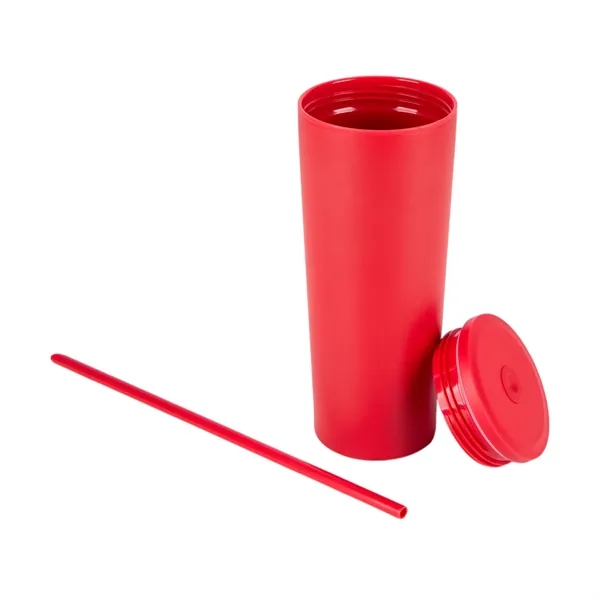 Bayard 24 oz. Double Wall Steel/PP Liner Straw Tumbler... from ASI 67866 Logomark/Valumark