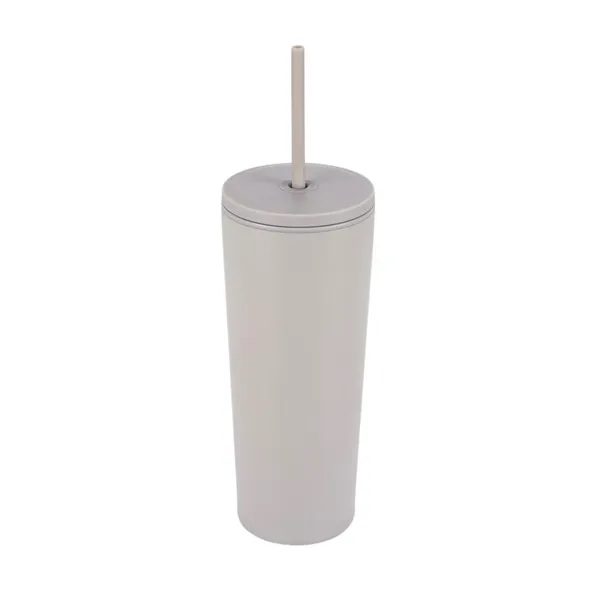Bayard 24 oz. Double Wall Steel/PP Liner Straw Tumbler... from ASI 67866 Logomark/Valumark
