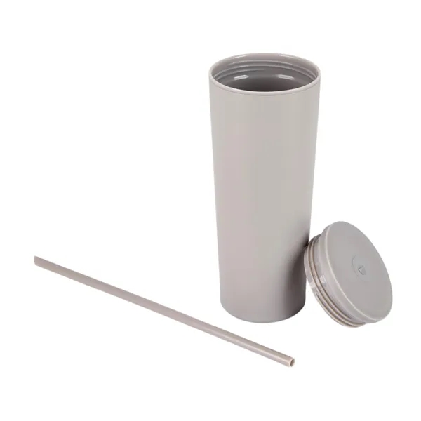 Bayard 24 oz. Double Wall Steel/PP Liner Straw Tumbler... from ASI 67866 Logomark/Valumark