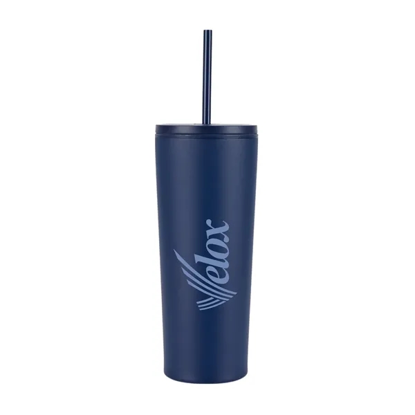 Bayard 24 oz. Double Wall Steel/PP Liner Straw Tumbler... from ASI 67866 Logomark/Valumark