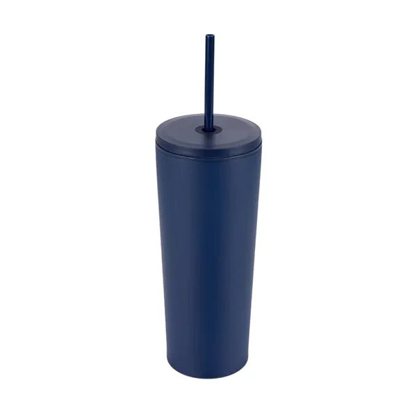 Bayard 24 oz. Double Wall Steel/PP Liner Straw Tumbler... from ASI 67866 Logomark/Valumark