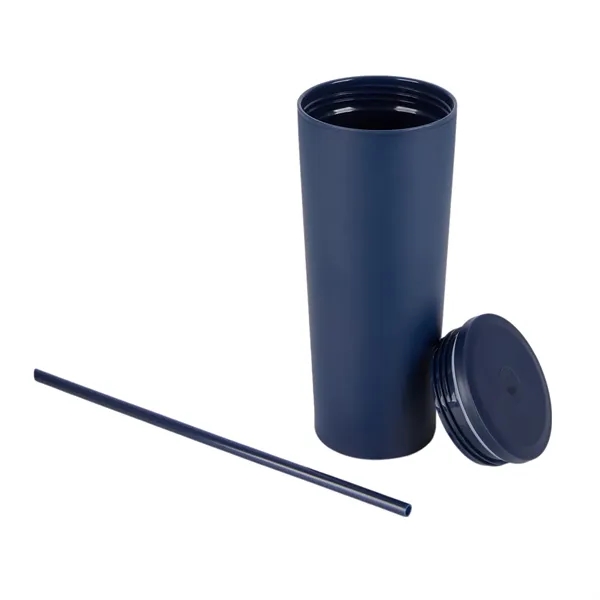 Bayard 24 oz. Double Wall Steel/PP Liner Straw Tumbler... from ASI 67866 Logomark/Valumark