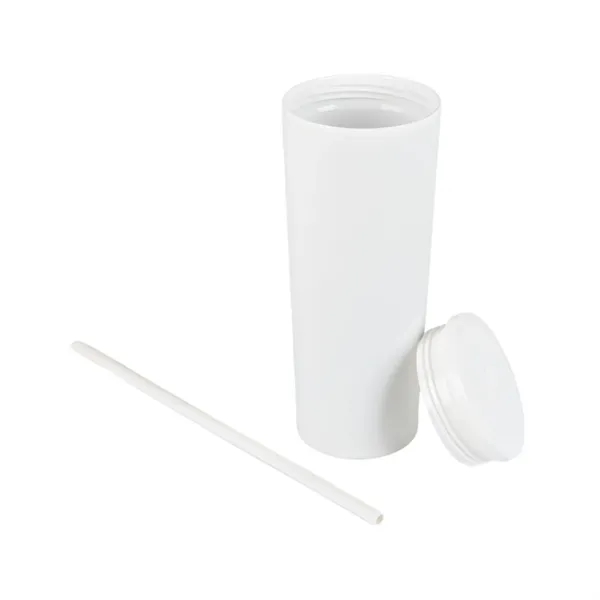 Bayard 24 oz. Double Wall Steel/PP Liner Straw Tumbler... from ASI 67866 Logomark/Valumark