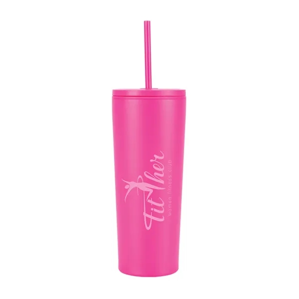 Bayard 24 oz. Double Wall Steel/PP Liner Straw Tumbler... from ASI 67866 Logomark/Valumark