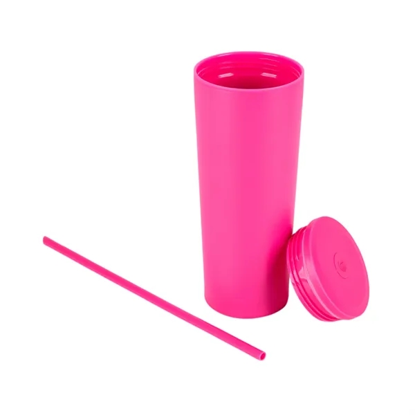Bayard 24 oz. Double Wall Steel/PP Liner Straw Tumbler... from ASI 67866 Logomark/Valumark