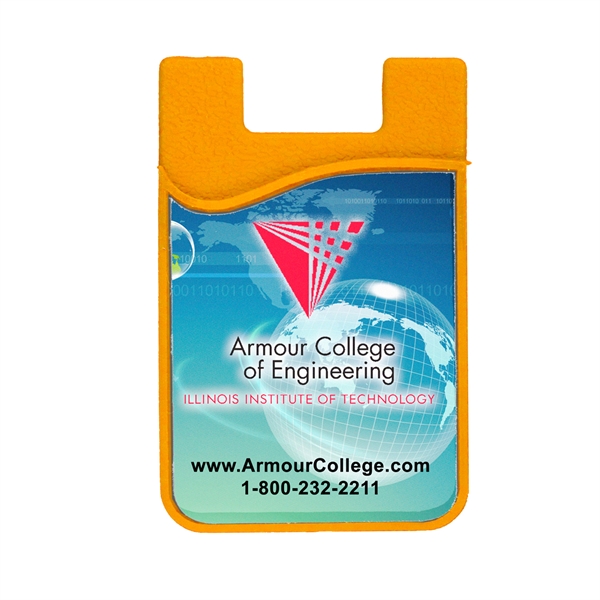 Customizable phone wallet with a removable microfiber cleaning cloth.... from ASI 62660 Innovation Line