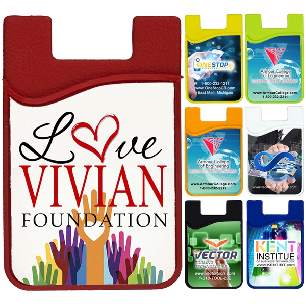 Customizable phone wallet with a removable microfiber cleaning cloth.... from ASI 62660 Innovation Line