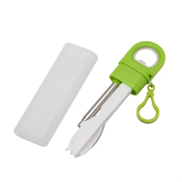 Griffith 3-in-1 Metal Straw, Cutlery Set & Bottle Opener... from ASI 67866 Logomark/Valumark