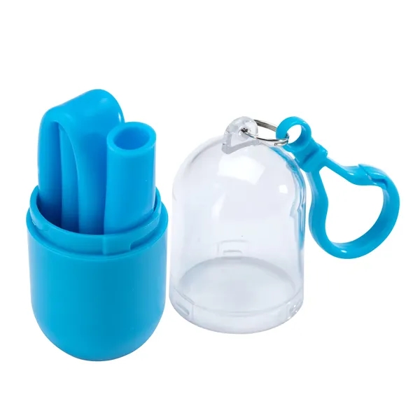Bellini Silicone Straw in Capsule Case... from ASI 67866 Logomark/Valumark