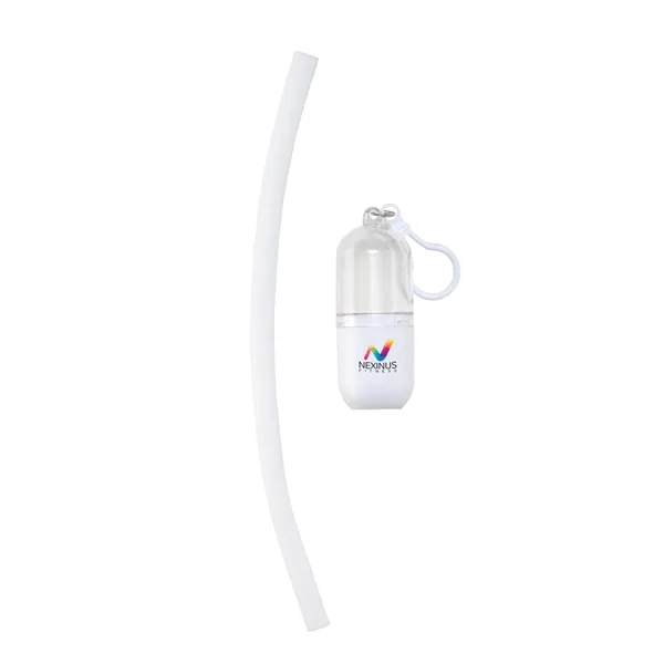 Bellini Silicone Straw in Capsule Case... from ASI 67866 Logomark/Valumark