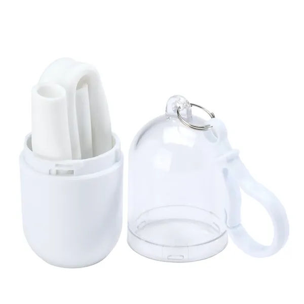 Bellini Silicone Straw in Capsule Case... from ASI 67866 Logomark/Valumark