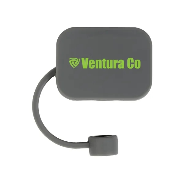 Morey Silicone Straw Topper... from ASI 67866 Logomark/Valumark