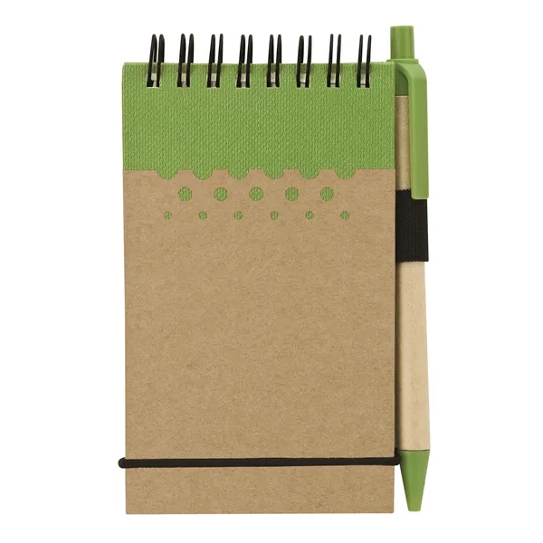 Mini hardcover jotter with dot design and matching paper pen.... from ASI 67866 Logomark/Valumark / Valumark™
