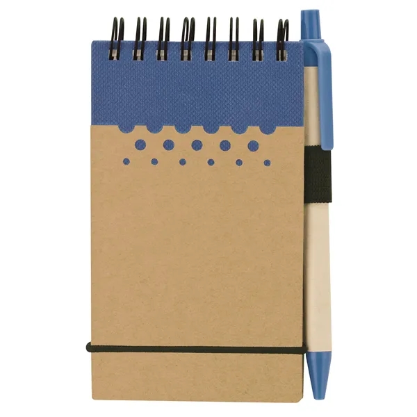 Mini hardcover jotter with dot design and matching paper pen.... from ASI 67866 Logomark/Valumark / Valumark™