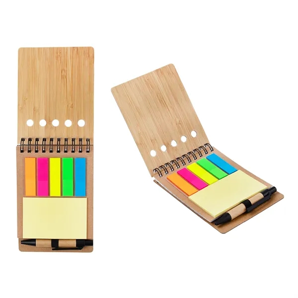 Ridgecrest 3-in-1 Bamboo Jotter w/Pen... from ASI 67866 Logomark/Valumark