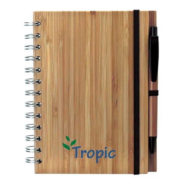 Albany Bamboo Notebook & Pen... from ASI 67866 Logomark/Valumark / Valumark™