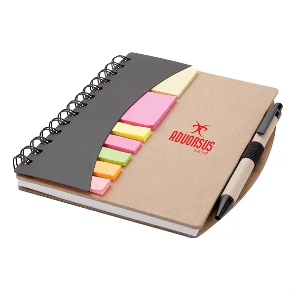 Broome Mini Journal with Pen, Flags & Sticky Notes... from ASI 67866 Logomark/Valumark / Valumark™