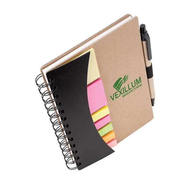 Broome Mini Journal with Pen, Flags & Sticky Notes... from ASI 67866 Logomark/Valumark / Valumark™