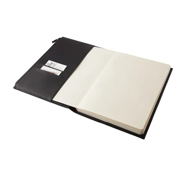 1" x 8.62" x 6" 80-page lined journal with replaceable leather... from ASI 67866 Logomark/Valumark