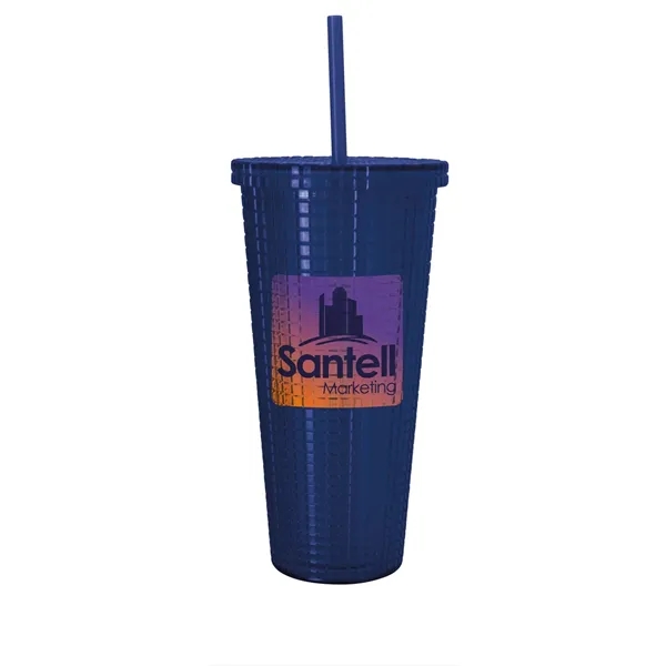 Square-Pattern Double-Wall Tumbler - 23 oz.... from ASI 40480 Koozie Group
