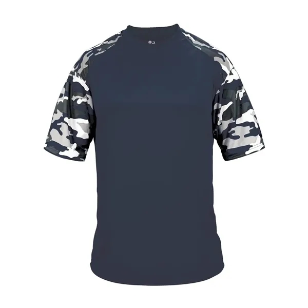 Camo accent sport t-shirt, youth... from ASI 84358 S&S Activewear