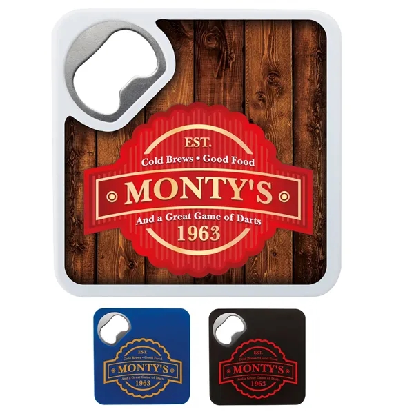 Bottle Opener Coaster... from ASI 40480 Koozie Group / Norwood