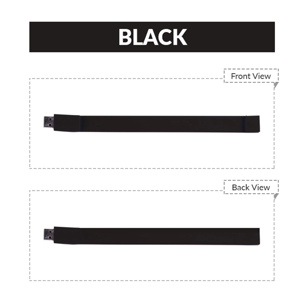 Silicone wristband USB flash drive with multiple available capacities and colors.... from ASI 37218 Athena Promo (tm)