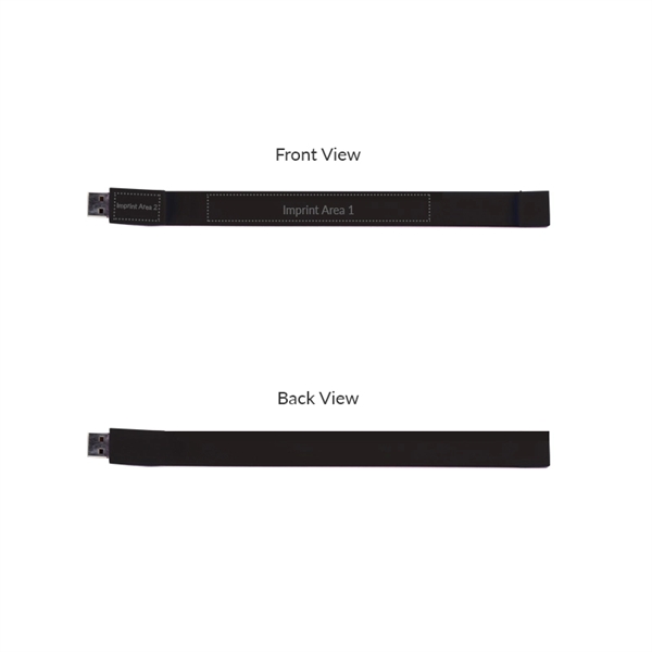 Silicone wristband USB flash drive with multiple available capacities and colors.... from ASI 37218 Athena Promo (tm)