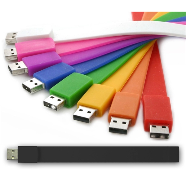 Silicone wristband USB flash drive with multiple available capacities and colors.... from ASI 37218 Athena Promo (tm)