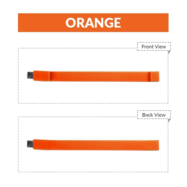 Silicone wristband USB flash drive with multiple available capacities and colors.... from ASI 37218 Athena Promo (tm)