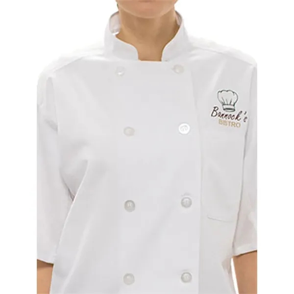 Edwards Industries - Unisex 10-Button Mesh-Back Chef Coat... from ASI 86018 Scrub Authority / Uniform Stores