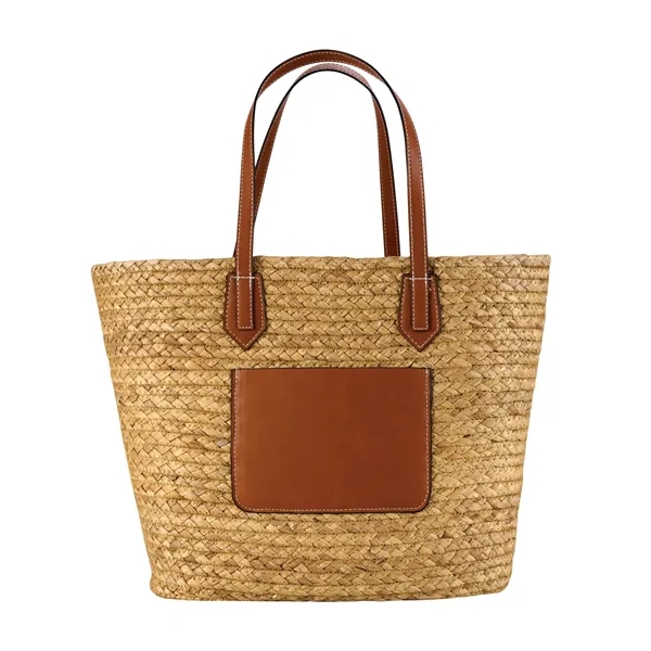 Akena Natural Hyacinth Grass Tote... from ASI 67866 Logomark/Valumark