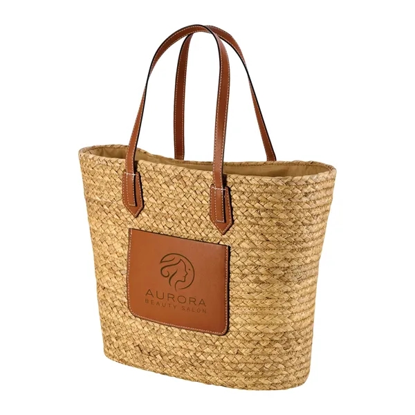 Akena Natural Hyacinth Grass Tote... from ASI 67866 Logomark/Valumark