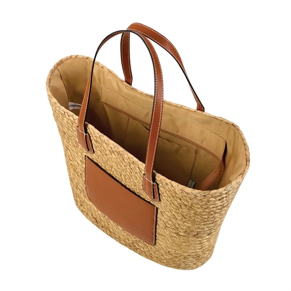 Akena Natural Hyacinth Grass Tote... from ASI 67866 Logomark/Valumark